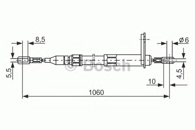 Гальмо стоянкове 1987477047 BOSCH