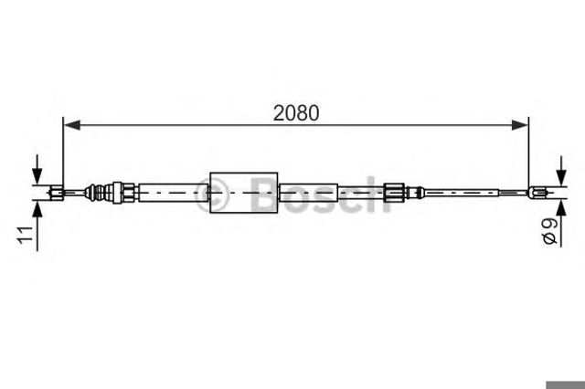 Трос ручного гальма renault megane ii (2003-08) задній 1 987 477 787