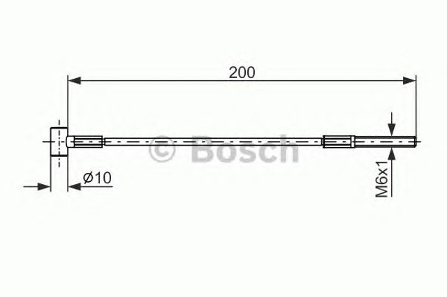 Трос стоянкового гальма передній 1987477979 BOSCH