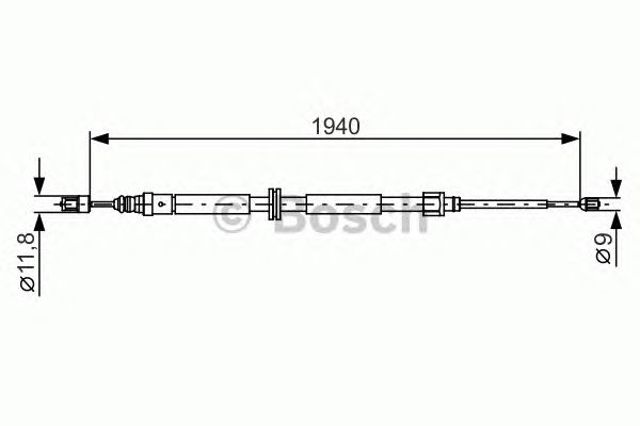 Гальмо стоянкове 1987482325 BOSCH