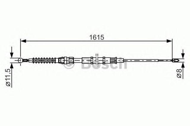 Гальмо стоянкове 1987482328 BOSCH