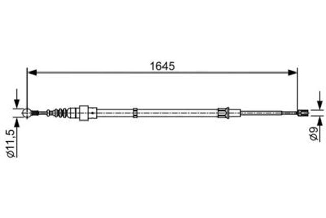 Гальмо стоянкове 1987482451 BOSCH