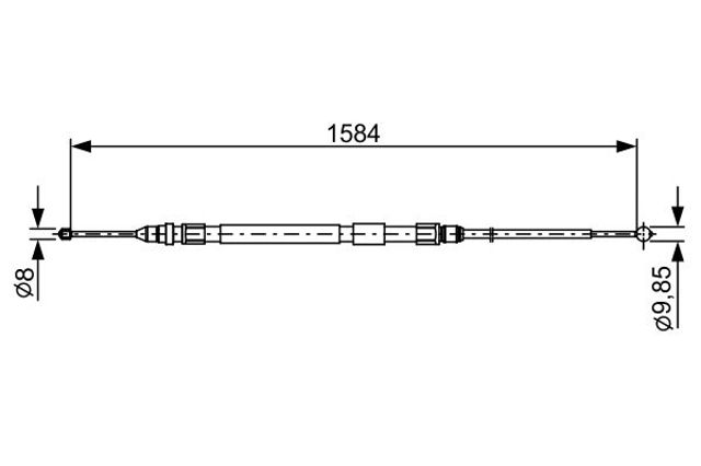 Гальмо стоянкове 1987482491 BOSCH