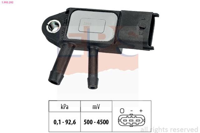 Датчик тиску вихлопних газів 1993292 EPS
