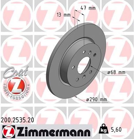 Дискові гальма 200253520 ZIMMERMANN