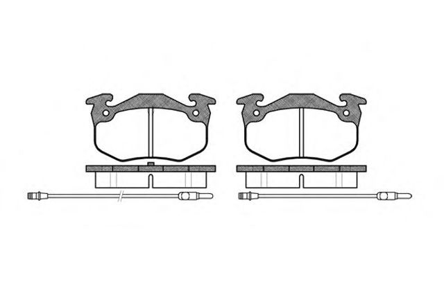 Гальмівні колодки передні citroen bx /задні alpine a610, v6 2144.24