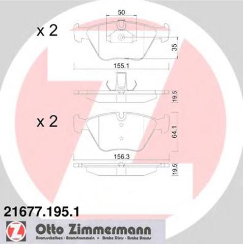 Гальмівні колодки 216771951 ZIMMERMANN