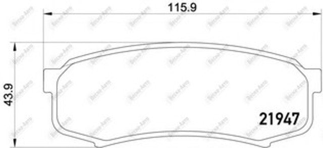 Задні дискові колодки 2194701 TEXTAR