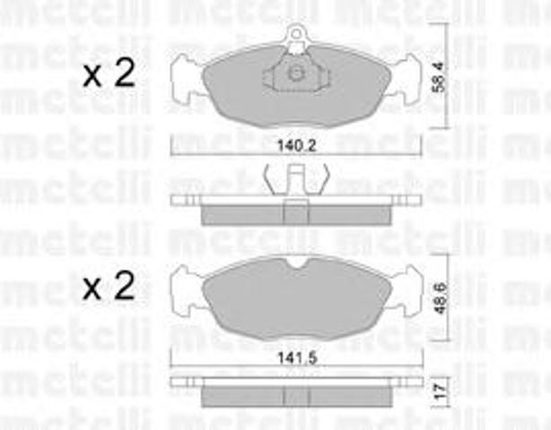 Колодки передні 2200770 METELLI