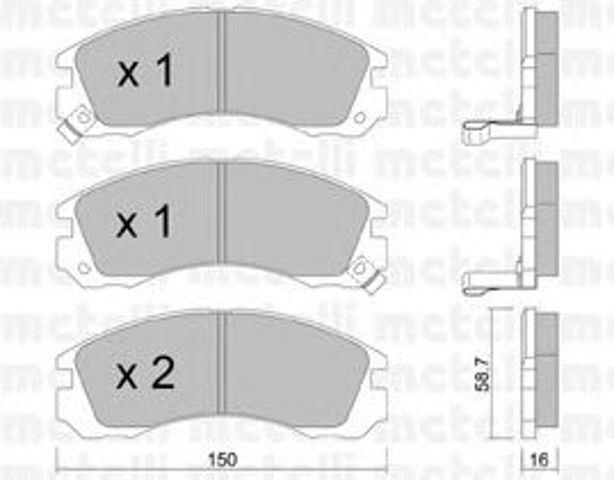 Тормозні колодки 2201340 METELLI