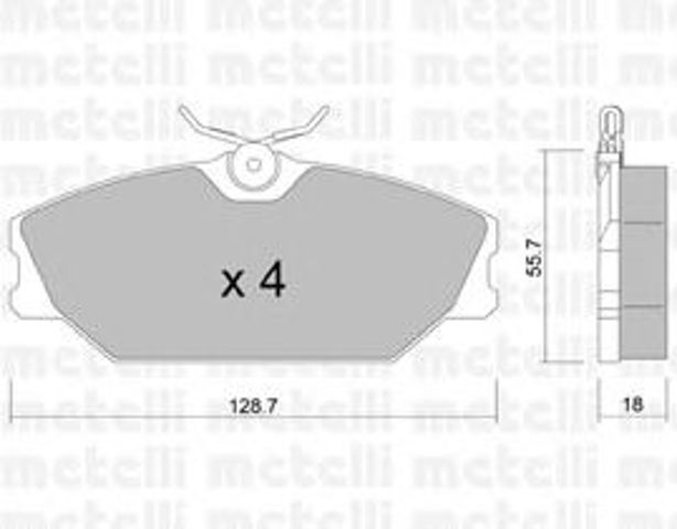 Колодки гальмівні дискові комплект 2201422 METELLI
