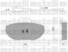 Колодки гальмівні передні, дискові 2201593 METELLI