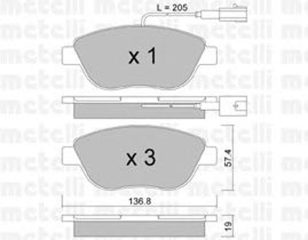 Дискові гальма 2203220 METELLI