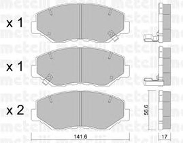 Тормозні колодки 2206060 METELLI