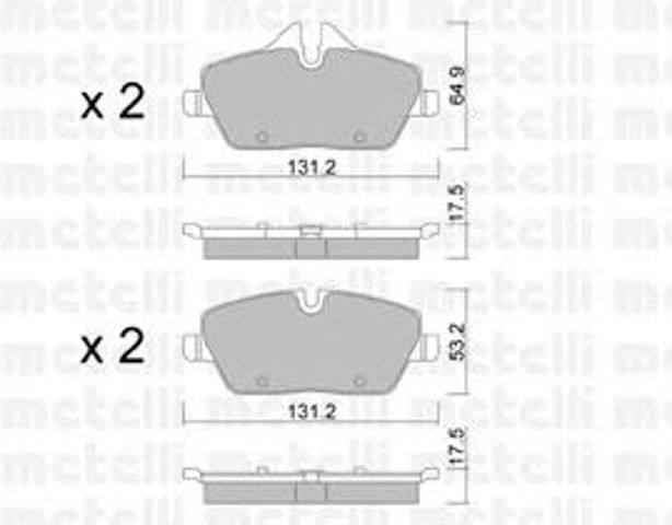 Колодки передні 2206640 METELLI
