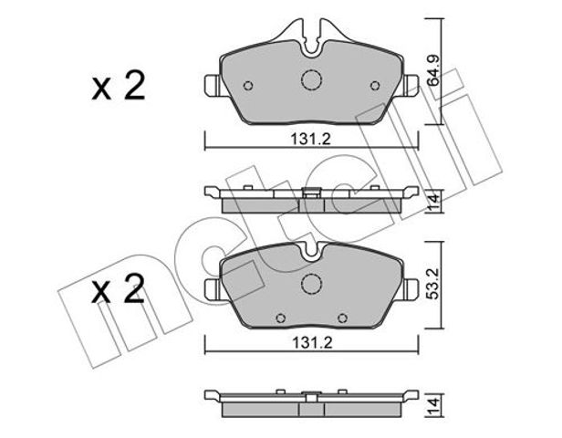 Дискові гальма 2206642 METELLI