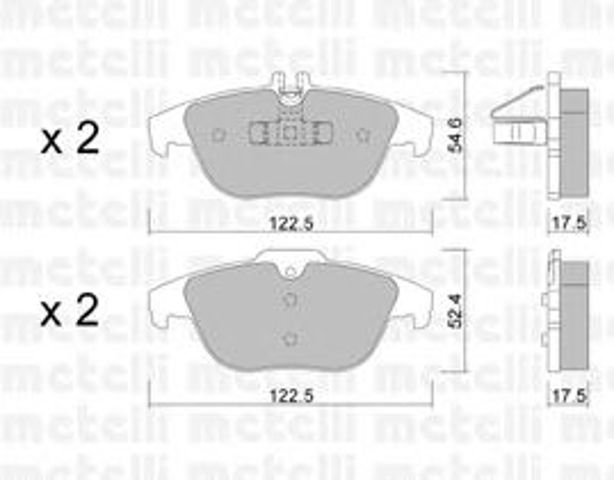 Колодки на гальмо задній дисковий 2206660 METELLI