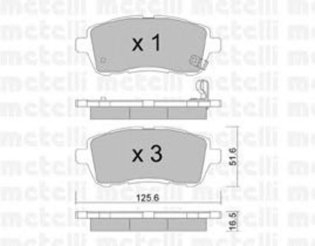 Тормозні колодки 2207930 METELLI
