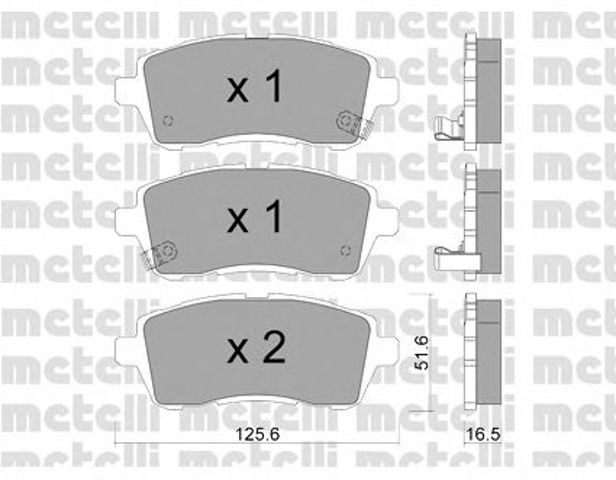 Тормозні колодки 2207931 METELLI