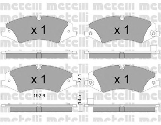 Дискові гальма 2208366 METELLI