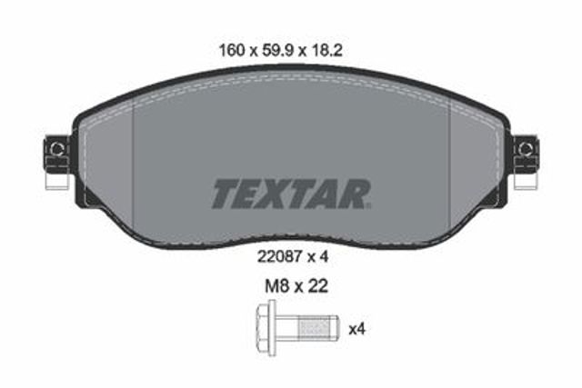Дискові гальма 2208701 TEXTAR
