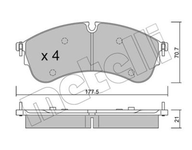 Дискові гальма 2211740 METELLI