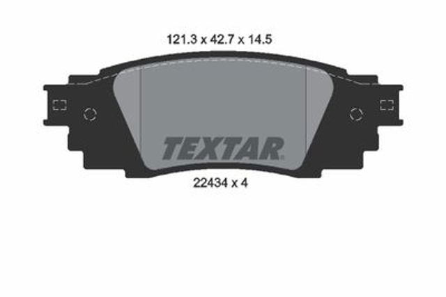 Колодки на гальмо задній дисковий 2243401 TEXTAR