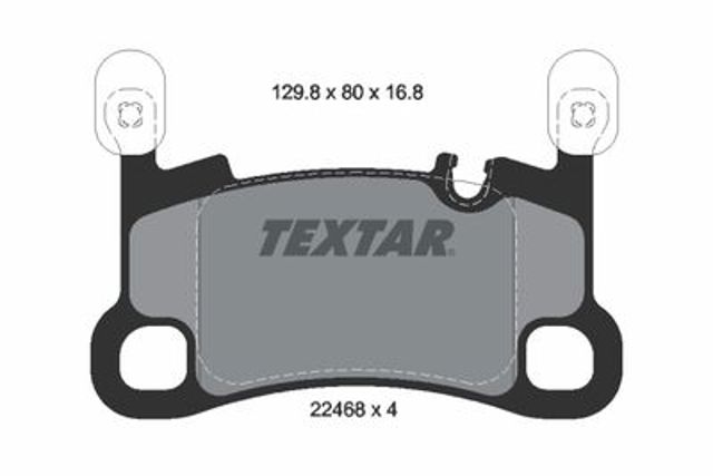 Комплект задніх колодок 2246801 TEXTAR
