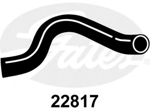 Шланг/патрубок радіатора охолодження, верхній 22817 GATES