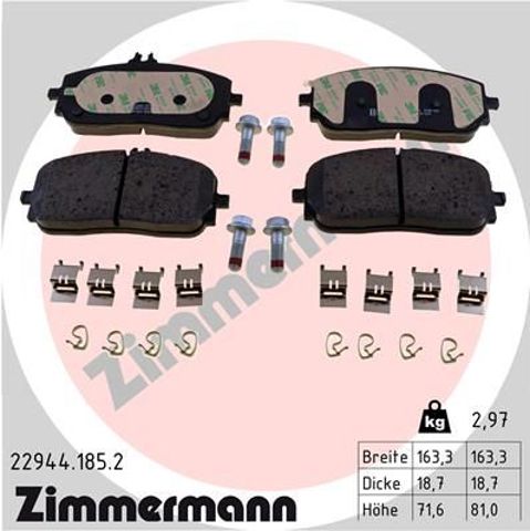 Гальмівні колодки 229441852 ZIMMERMANN