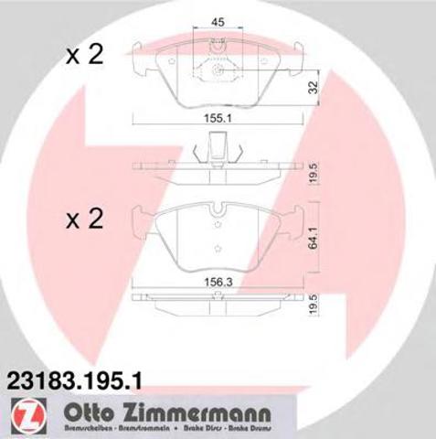 Дискові гальма 231831951 ZIMMERMANN