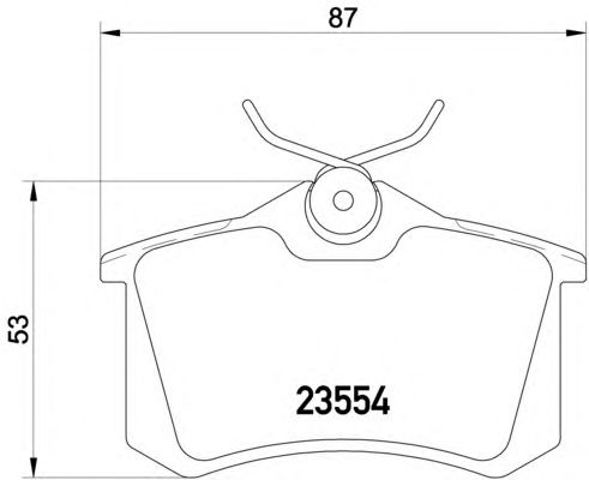 Колодки на гальмо задній дисковий 2355406 TEXTAR