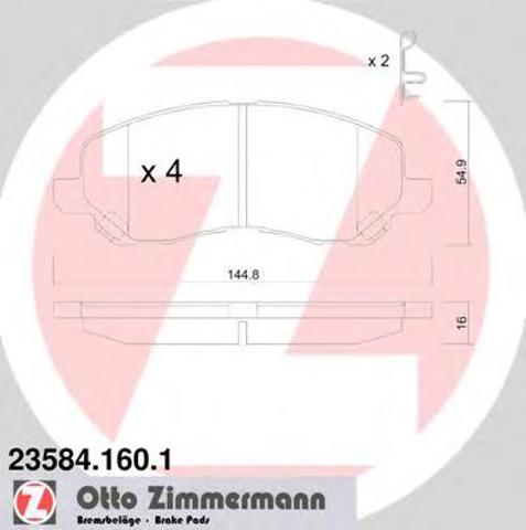 Дискові гальма 235841601 ZIMMERMANN