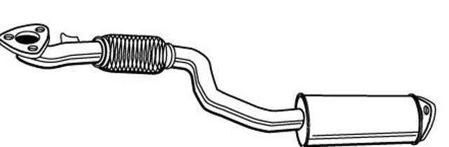 Оригінал bosal труба з'єднувальна вихлопної системи 23718