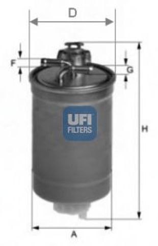 Eff088 comline - фільтр палива ( аналогwf8264/kl476d ) 2400300