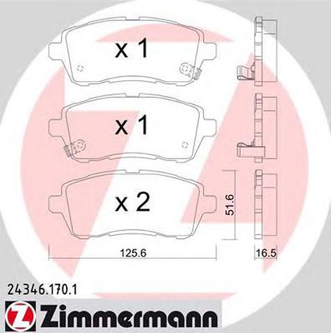 Дискові гальма 243461701 ZIMMERMANN