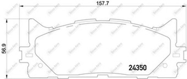 Колодки передні 2435001 TEXTAR