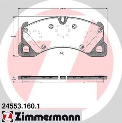 Дискові гальма 245531601 ZIMMERMANN
