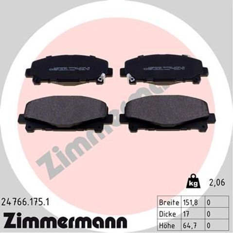 Дискові гальма 247661751 ZIMMERMANN