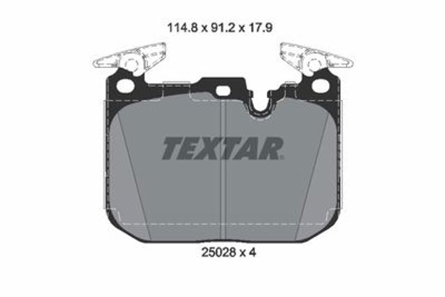 Гальмівні колодки 2502805 TEXTAR