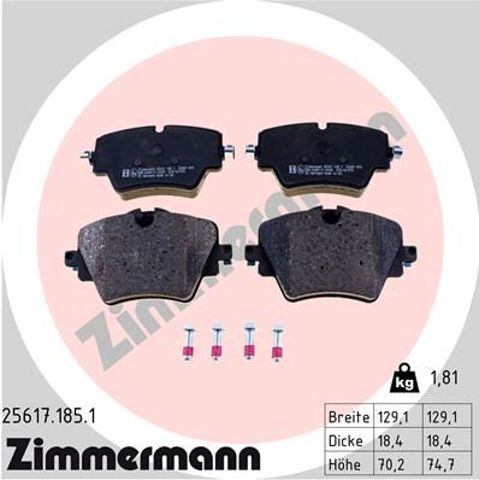 Гальмівні колодки 256171851 ZIMMERMANN