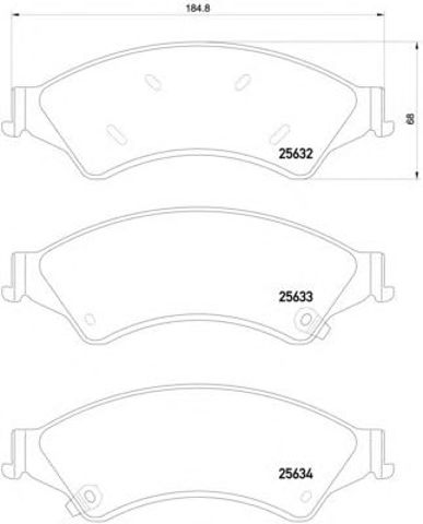Колодки передні 2563201 TEXTAR