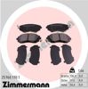 Колодки передні 257601701 ZIMMERMANN