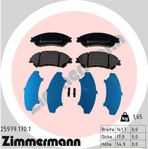 Дискові гальма 259791701 ZIMMERMANN