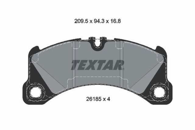 Гальмівні колодки 2618501 TEXTAR