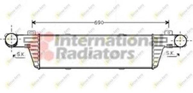 Радіатор інтеркулера, mercedes e (w210) 2.2/2.7cdi 99-03 30004296