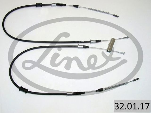 Трос ручного гальма задній, правий/лівий 320117 LINEX