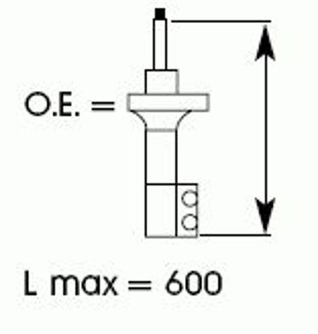 Стойка амортизатора передняя правая газомасляная kyb excel-g 334482