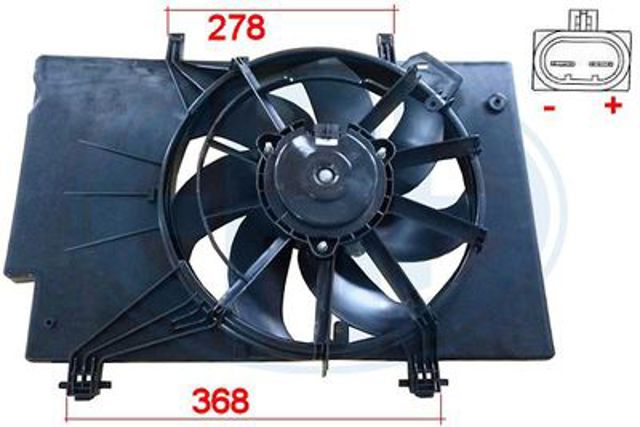Nissens ford вентилятор радіатора (з системою кондиц.) b-max, fiesta vi 1.25/1.6 08- 352008