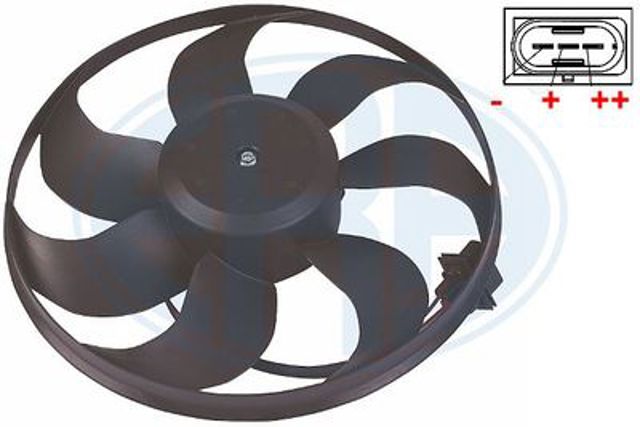 Вентилятор радіатора golf iv/bora 1.8- (345mm/300/60w) 352045